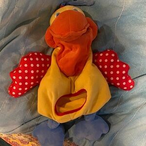 Vintage Colorful Plush hungry pelican Toy Melissa and Doug